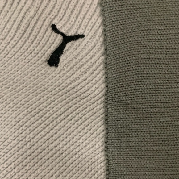 PUMA gray knit scarf vtg y2k - Picture 3 of 4